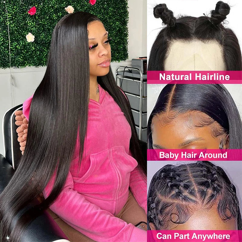 13x4 Bone Straight Lace Front Wig 30 40 Inch Lace Front Human Hair Wigs For Women 13x6 Brazilian Hair Glueless wigs Human Hair