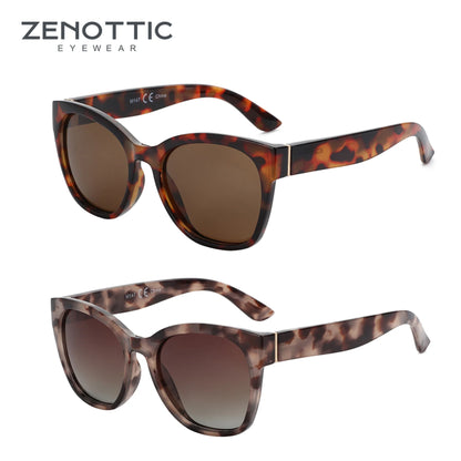 ZENOTTIC Original Thick Butterfly Frame Polarized Sunglasses for Women Chunky Uv400 Protection Shade Sun Glasses