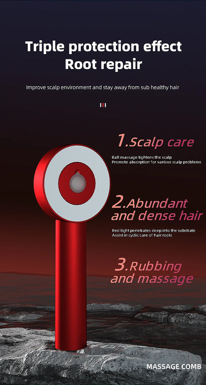 Electric Massage Comb Red light massage comb Scalp Massager for Hair Growth Essence Liquid Nursing Introduced into Scalp