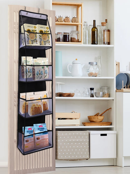 1pc 4 /6Layer Over The Door Hanging Organizer Cosmetics Wall Hanging Storage Organizerfor Nursery Bathroom Closet Bedroom Dorm