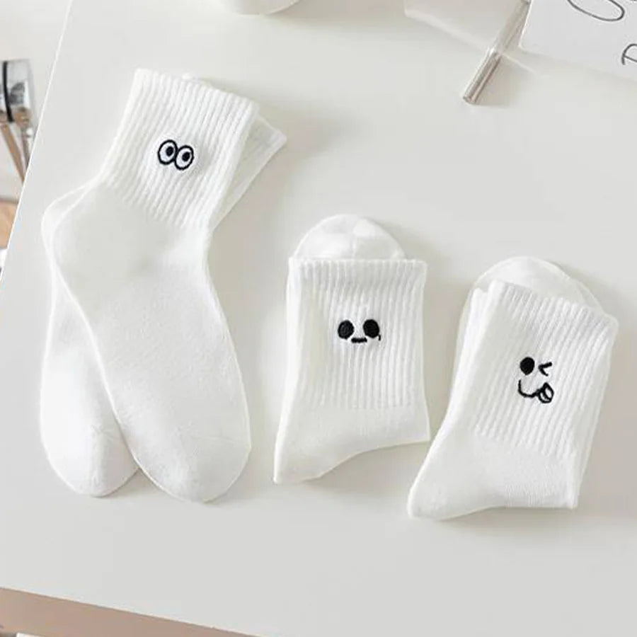 5Pcs/10Pc/20Pcs Casual Men's Spring And Summer Deodorant Absorbent Mid-tube Socks Breathable Casual White Durable Socks
