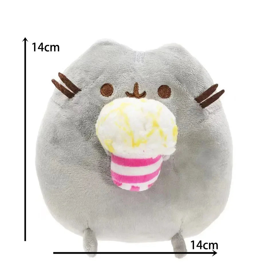 Multiple Pusheen Plush Throw Pillows Cute Home Bedroom Cartoon Stuffed Model Dolls Toys Girl's Room Decoration Christmas Gifts