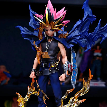Yugi Muto Figure Dark Game Dimensional Figurine Duel Monsters Action Figures 28cm PVC Statue Collection Ornament Kids Toy Gifts