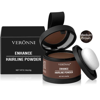 Hair Line Powder 4g Black Root Cover Up Natural Instant Waterproof Hairline Shadow Powder Hair Concealer Coverage 14 color