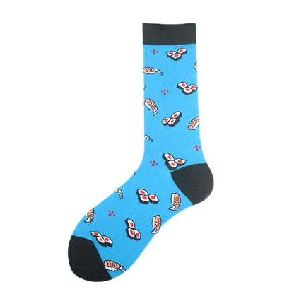Happy Design Funny Socks Men Unisex Sheep Beer Dinosaur Pattern Sokken  Divertidos Jacquard Calcetines Unisex Hip Hop Skateboard