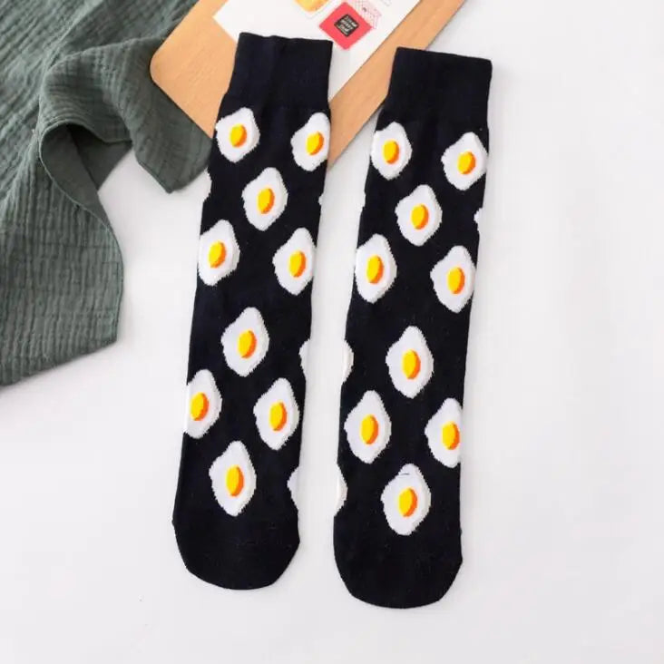 1 Pair Women's Cartoon Casual Cotton Harajuku  Skateboard Socks