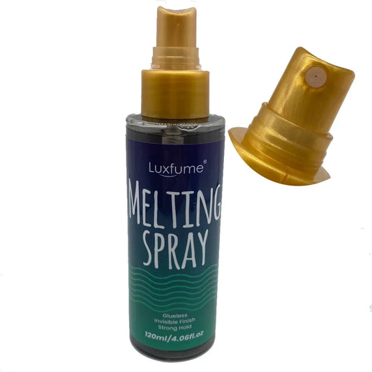 1 bottle Luxfume 120ml Lace Wig Glue Quick Drying Spray, Long Lasting, Invisible Lace, Natural Melting and Holding Mousse