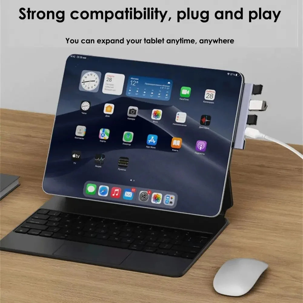 4-in-1 USB C HUB 3.0 PD 60W Type C 3.1 Multi Ports USB Splitter OTG Adapter USB HUB For Xiaomi Lenovo Macbook Pro 13 15 Air Pro