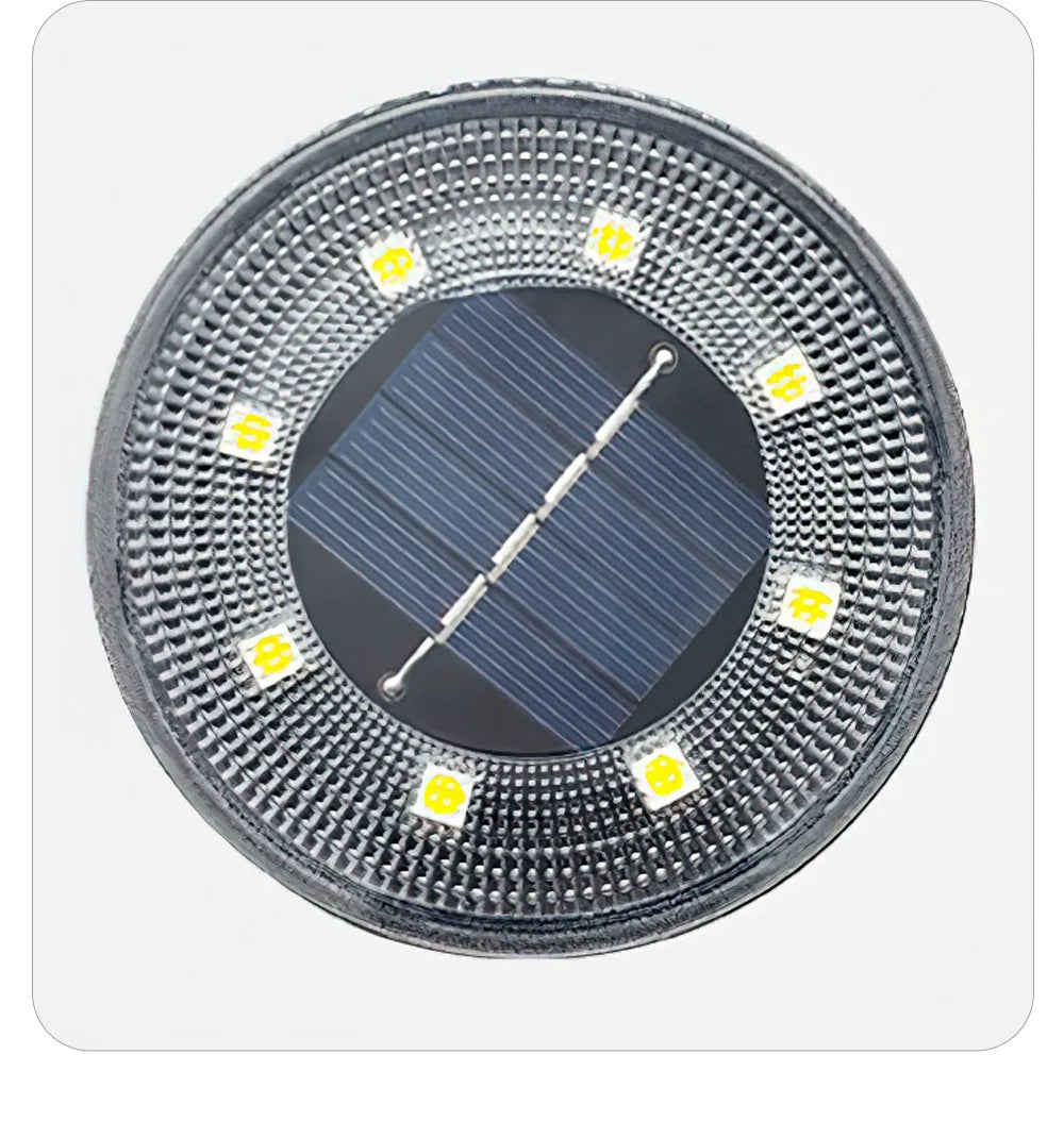 IP68 Waterproof LED Outdoor Solar Power Ground Light Lighting Control Path Deck Lights Yard Driveway Lawn Garden Decoration Lamp