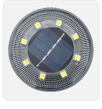 IP68 Waterproof LED Outdoor Solar Power Ground Light Lighting Control Path Deck Lights Yard Driveway Lawn Garden Decoration Lamp