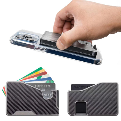 Magnetic Wallet with RFID Blocking, for MagSafe Wallet with Card Holder, Heavy Duty Magnetic Phone Wallet