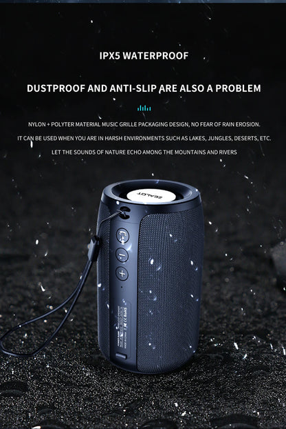 ZEALOT S32 5W Wireless Speakers, Portable Subwoofer Speaker, 1800mAh Battery, 10 Hours Playtime Loud Stereo, Booming Bass.