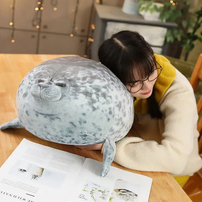 Hot 3D Novelty Throw Pillows Cute Real Life Sea Lion Plush Toys Soft Seal Plush Stuffed Plush Housewarming Party Hold Pillow