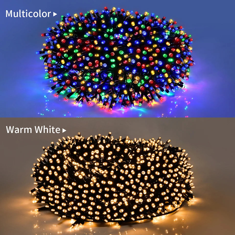 110V 220V Decorative String 50M 100M Led Fairy Lights Holiday Outdoor Lamp Garland For Tree Wedding Party Decoration