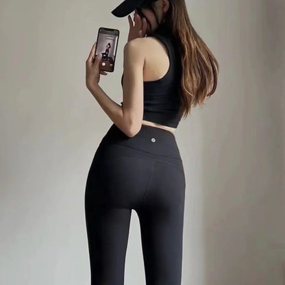 Women Flare Pants Slim High Waist Solid Sexy Shark Flare Pants Fashion Casual Streetwear Elastic Butt Lift Skinny Leggings
