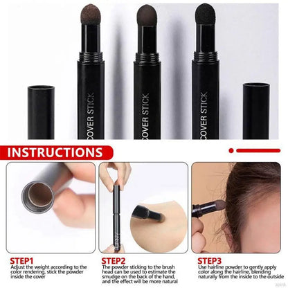 6 Colors Hair Line Powder Instantly Black Brown Root Cover Up Hair Coverag Paint Repair Fill In Hair Shadow