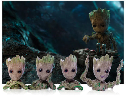 Modern Vases For Flowers Pot Groot Garden Pots Planters Anime Figurines Home Decoration Accessories Office Storage Pen Case
