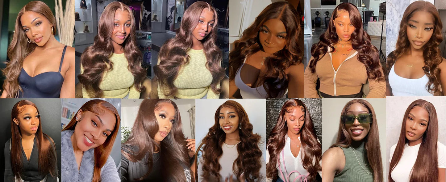 Hot Sale #4 Brown Body Wave Bundles 1/3/4 Brazilian Human Hair Weave Bundles Hair Extension Tissage Human Hair Bundles Remy Hair