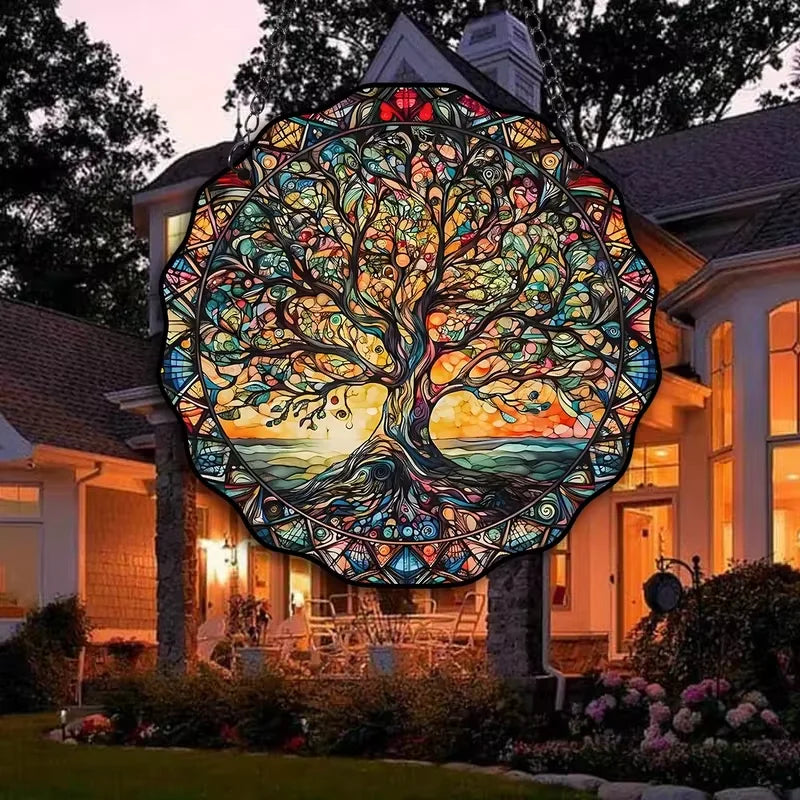 Acrylic Tree of Life Decorative Sign, Wall Art Decorative Hanging, Welcome Sign, Hanging Decoration, Decorative Hanging Signs