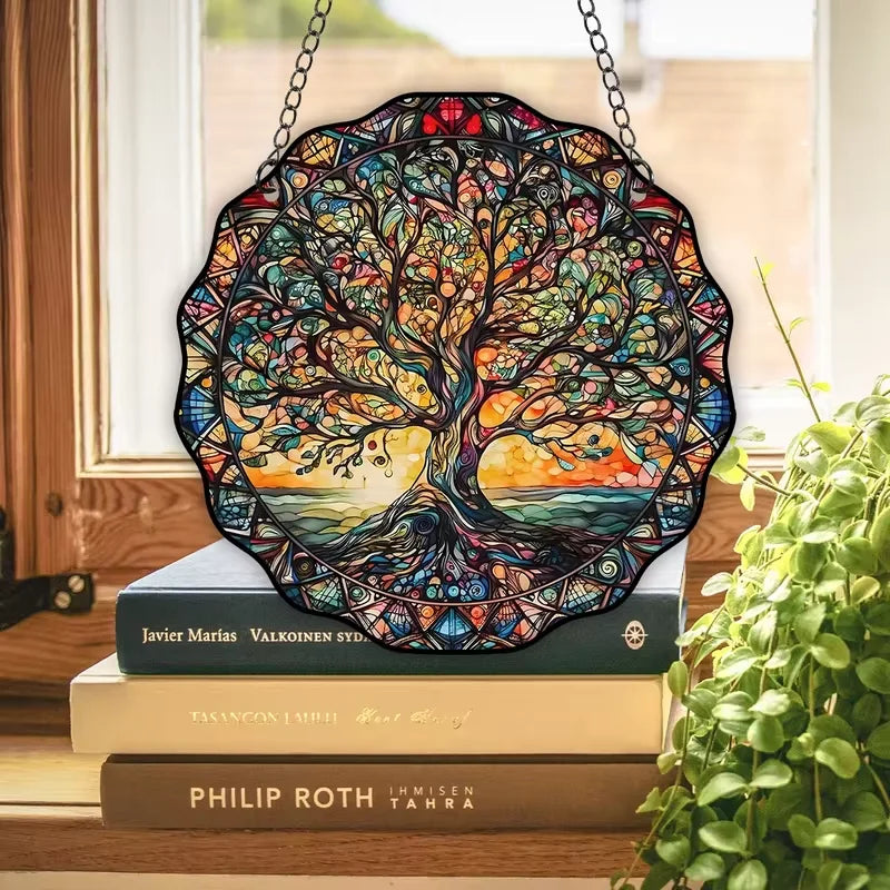 Acrylic Tree of Life Decorative Sign, Wall Art Decorative Hanging, Welcome Sign, Hanging Decoration, Decorative Hanging Signs