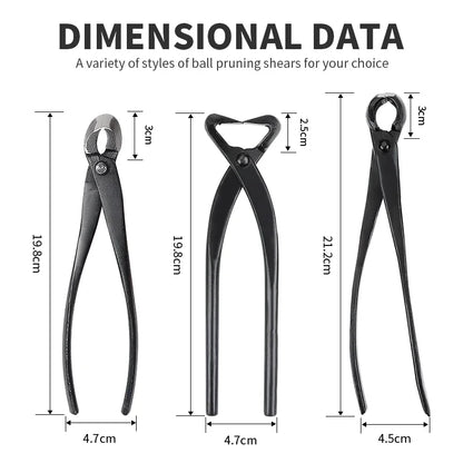 Onnfnag Profissional Root Cutter Bonsai Cutter Concave Edge Scissors Steel Bonsai Tools for Pruning Bonsai Tree Brunches Knots