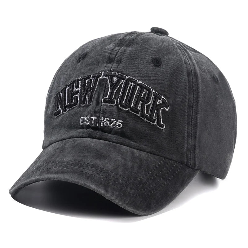 2025 New York Washed Cotton Cap For Men Women Gorras Snapback Caps Baseball Caps Sun protection Casquette Dad Hat Outdoors Cap