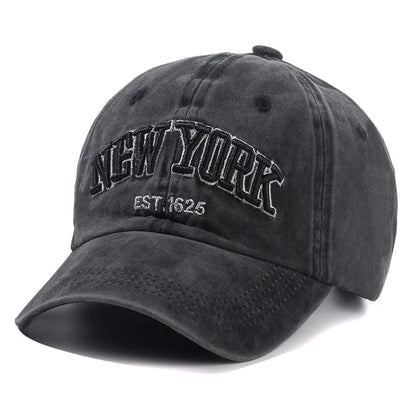 2025 New York Washed Cotton Cap For Men Women Gorras Snapback Caps Baseball Caps Sun protection Casquette Dad Hat Outdoors Cap