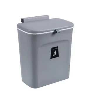 7/9L Wall Mounted Trash Can Household Galley Waste Bin Hanging Bathroom Trash Can With Lid Food Garbage Bin Kitchen Accessories