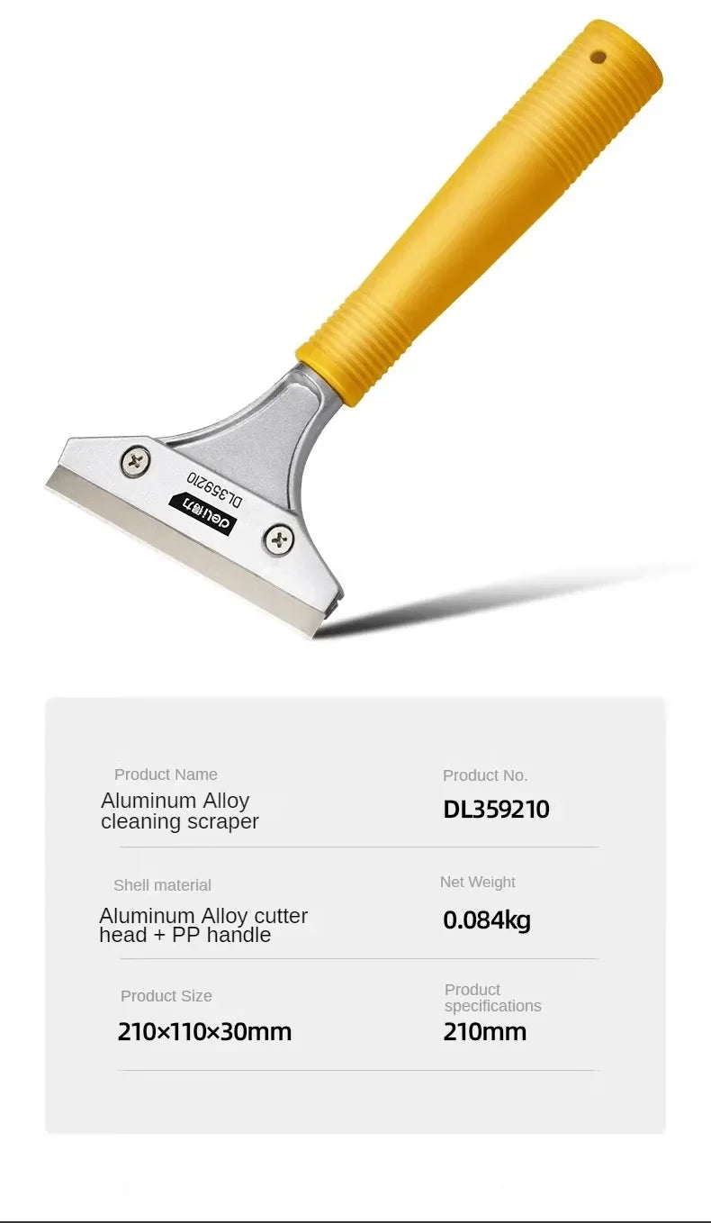 Deli Portable Cleaning Knife Cleaning Shovel Cutter Glass Floor Tiles Scraper Blade Seam Removal Household Kitchen Hand Tool