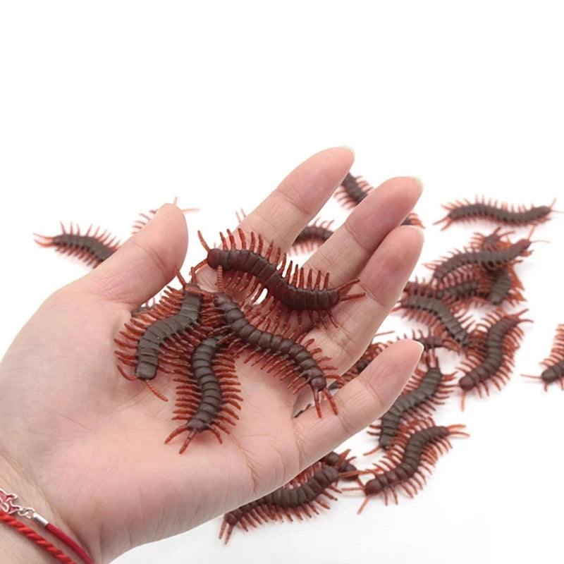 50/10/5PCS Fake Cockroach Centipede Scorpion Kids Trick Props Fake Roaches Plastic Bugs Toy Party Supplies Halloween Decoration