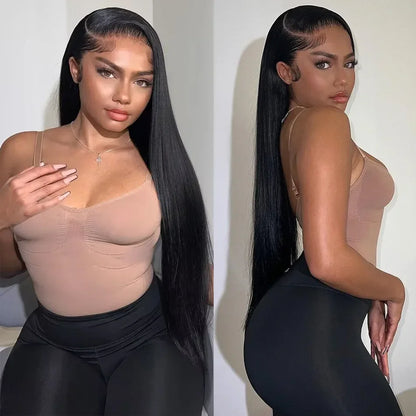 Glueless Bone Straight 4X4 Hd Lace Frontal Wig 13X6 13X4 Black Lace Front Wig Human Hair 5x5 Natural Brazilian Transparent Wigs