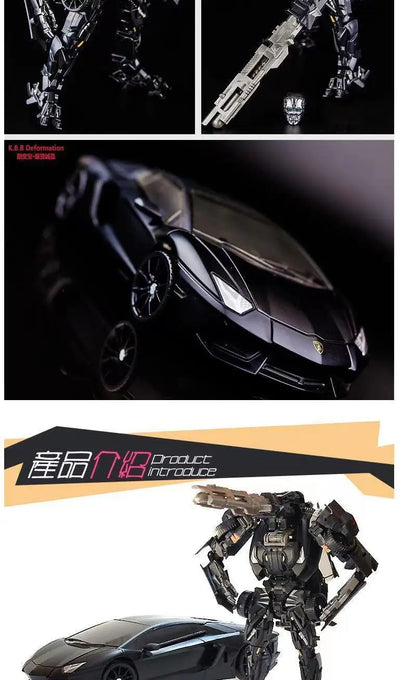 Transformation Robot Toy 4 Dark Lockdown Robot Car Figures Film Version Deformed Car Toy Children's Birthday Gift