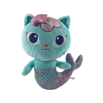 New Gabby Dollhouse Plush Toy Mercat Cartoon Stuffed Animals Smiling Cat Car Cat Hug Gaby Girl Dolls Kids Birthday Gifts