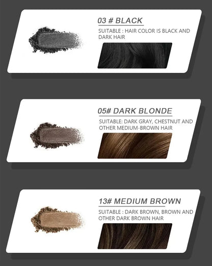 Hair Line Powder 4g Black Root Cover Up Natural Instant Waterproof Hairline Shadow Powder Hair Concealer Coverage 14 color
