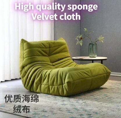 Caterpillar Lazy Sofa Sleepable Balcony Bedside Single Ins Style Clothing Store Beauty Salon Sofa Chair Sofas for Living Room