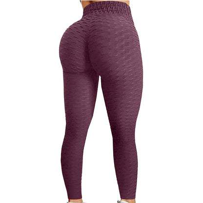 Women's Bubble Hip Lifting ExerciseYoga Pants Women  Fitness Running High Waist Gym Fitness Sports Flared Pant  Dance Trouers