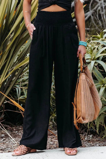 Casual pants, casual style, drawstring, distressed mid waist