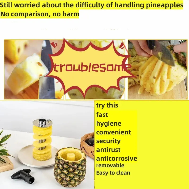 1pcs Pineapple Slicer Peeler Peeler Stainless Steel Fruit Tools Cooking Tools Kitchen Accessories Kitchen Gadgets