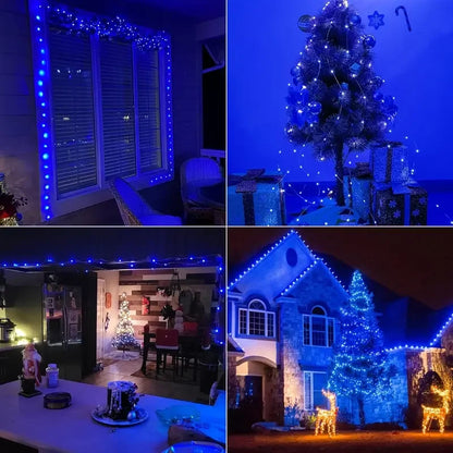 50/100 LED Solar String Light Fairy Garden Waterproof Outdoor Lamp 6V Garland for Christmas Xmas Holiday Party Home Decoration