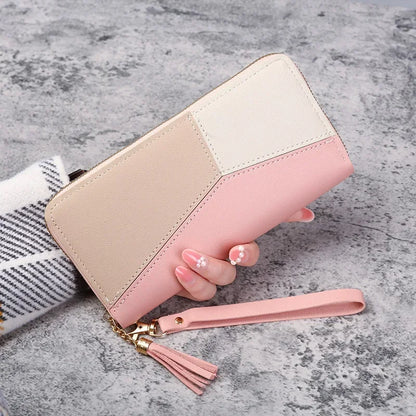 New Fashionable Japanese and Korean Large Capacity Zipper Wallet Long Wallet for Women Handheld Bag for Women