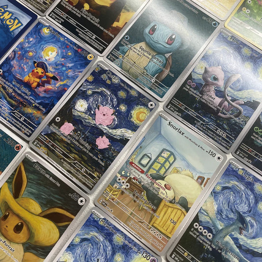Cartoon Anime Pokemon Ptcg Self-Control Mewtwo Pikachu Collect Trading Signature Flash Card Child Gift 18pcs/set Gift Card Box