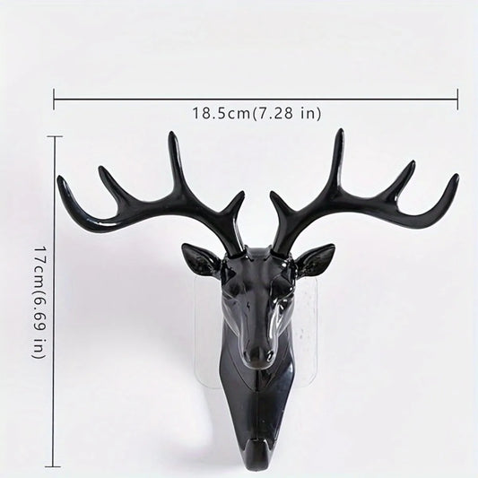 Animal Modeling Hooks Creative Vintage Wall Hanging Hook Hanging Clothes Hat Scarf Key Deer Horns Hanger Rack Walls Decoration