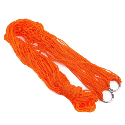 Outdoor Supplies Bold Mesh Hammock Nylon Rope Single Hammock Outdoor Furniture Camping