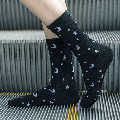 1 Pair Women's Cartoon Casual Cotton Harajuku  Skateboard Socks