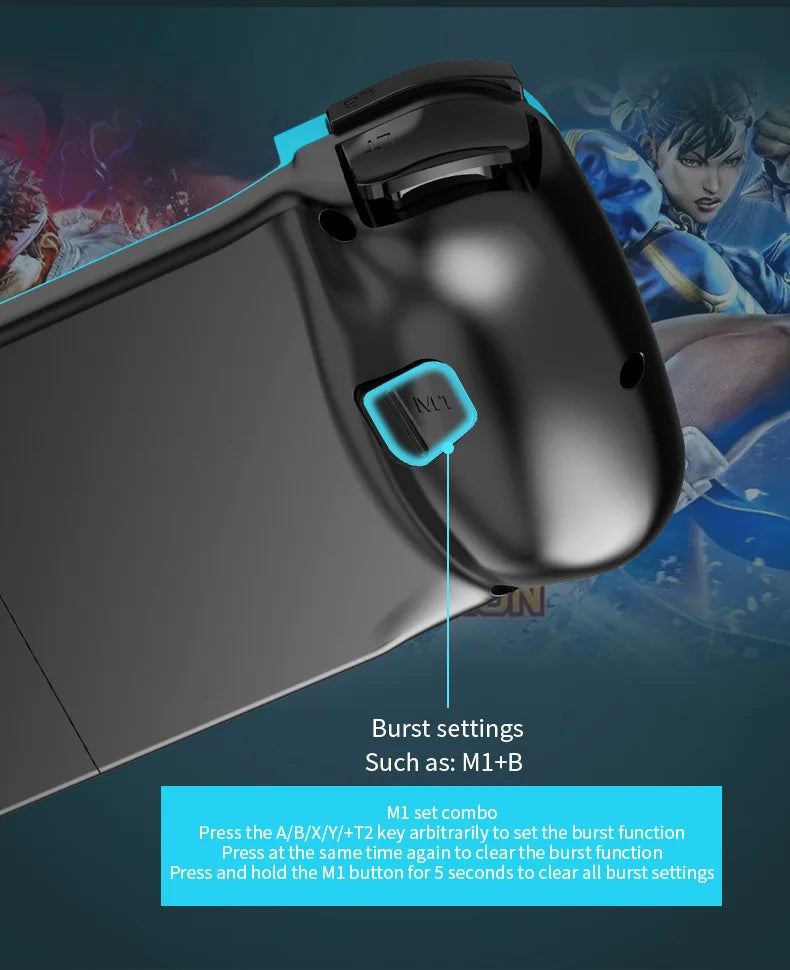 Gamepad Telescopic Joystick D3 For PS4 Phone Stretching Joystick BT 5.0 Wireless Game Controller Apple IOS Android PUBG Switch