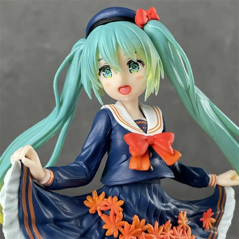 New Anime Miku Cute Kawaii Virtual Singer Miku Manga Statue Figurines Pvc Action Figure 15~25cm
