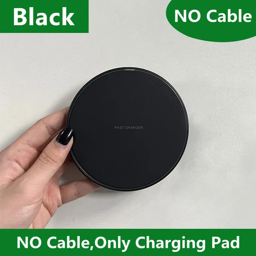 30W Fast Wireless Charger Pad for iPhone 14 13 12 11 Pro Max Samsung Galaxy S22 S21 S20 S10 S9 Xiaomi Wireless Charging Station