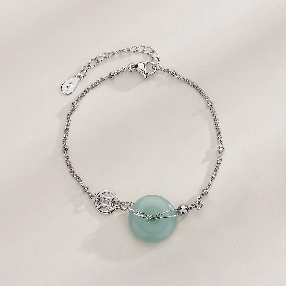 VENTFILLE 925 Sterling Silver Diamond-Studded Butterfly Bracelet Women's Fashion Temperament Flower Adjustable Bracelet