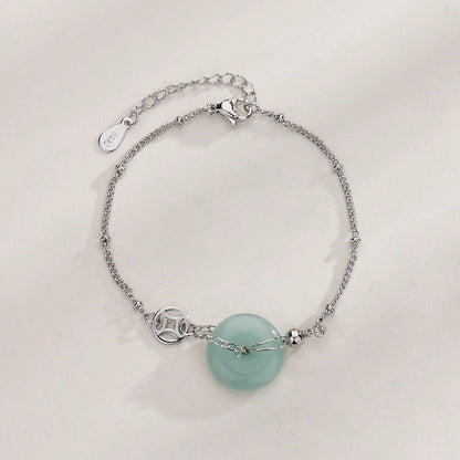 VENTFILLE 925 Sterling Silver Diamond-Studded Butterfly Bracelet Women's Fashion Temperament Flower Adjustable Bracelet