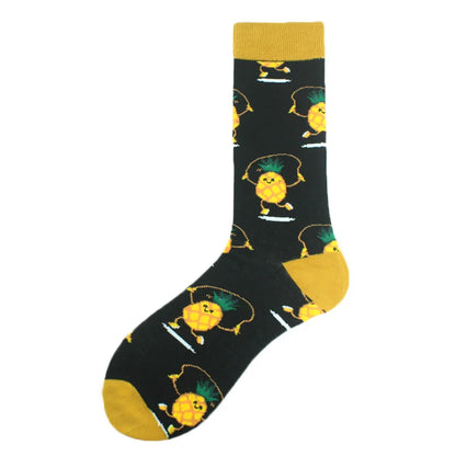Happy Design Funny Socks Men Unisex Sheep Beer Dinosaur Pattern Sokken  Divertidos Jacquard Calcetines Unisex Hip Hop Skateboard